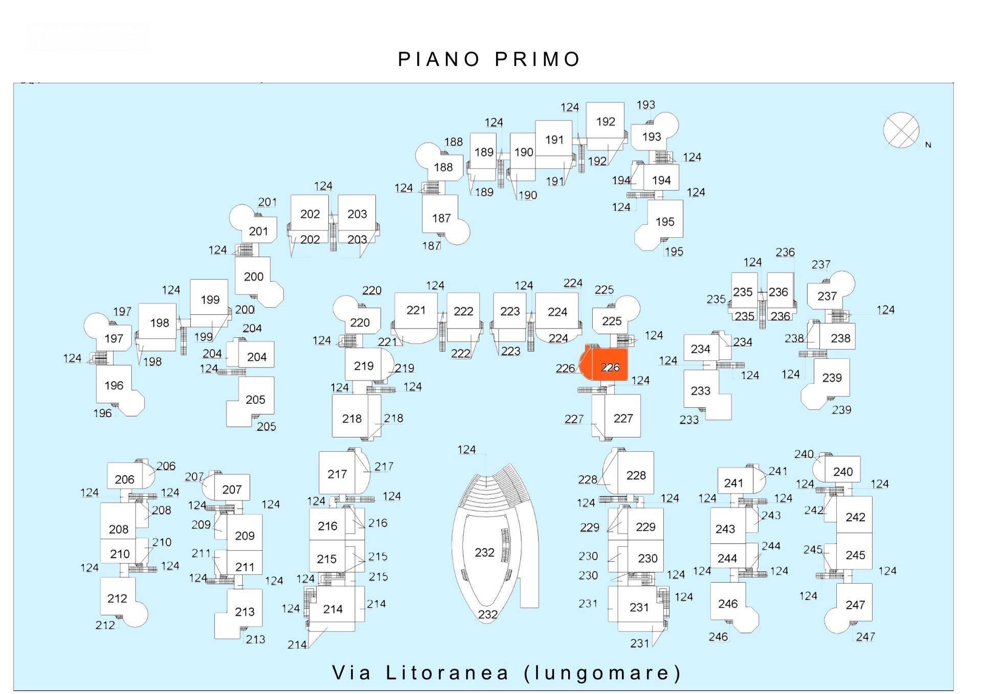 Foto 53 - Three-room apartment Via Litoranea - Complesso Costa Conero
 
226, Numana - floor plans 1