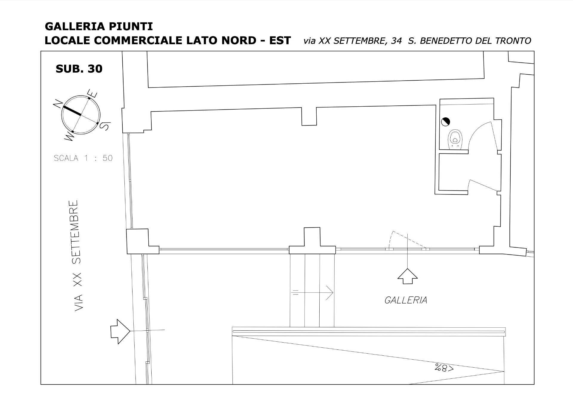 Foto 18 - Commercial Premises Via XX Settembre
 
34, San Benedetto del Tronto - floor plans 1