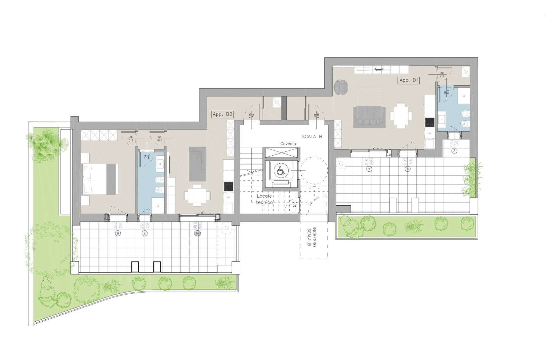 Foto 7 - Two-room apartment Via Formentini
 
1, San Benedetto del Tronto - floor plans 1