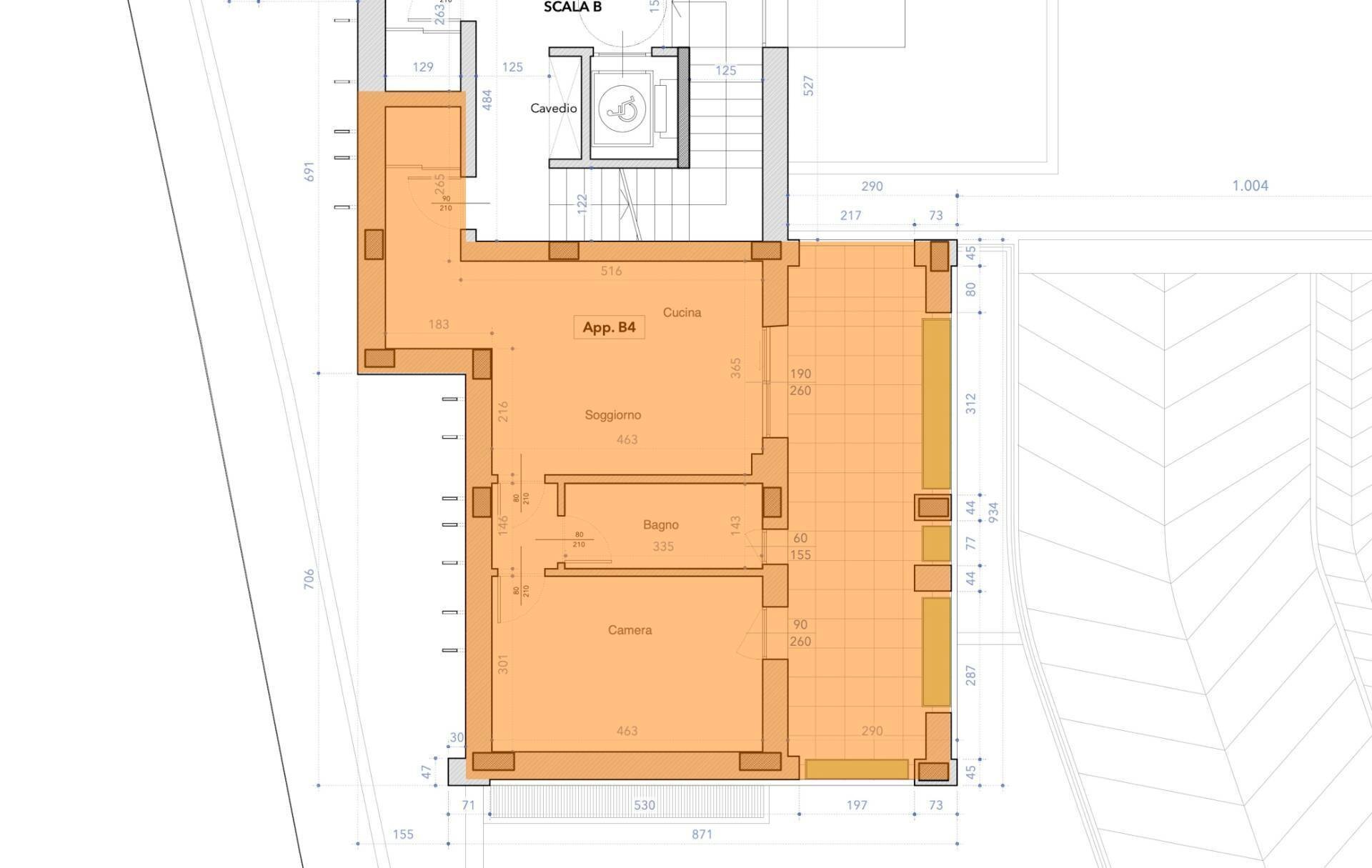 Foto 32 - Two-room apartment Via Formentini
 
1, San Benedetto del Tronto - floor plans 1
