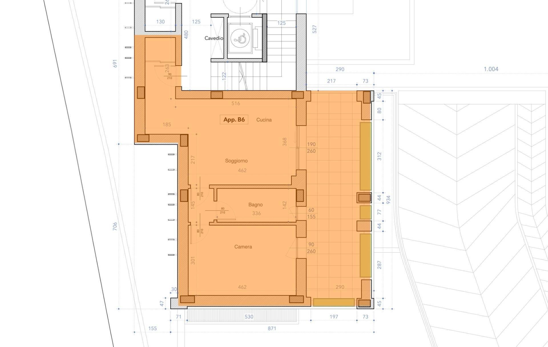 Foto 81 - Bilocale Via Formentini
 
1, San Benedetto del Tronto - planimetria 1