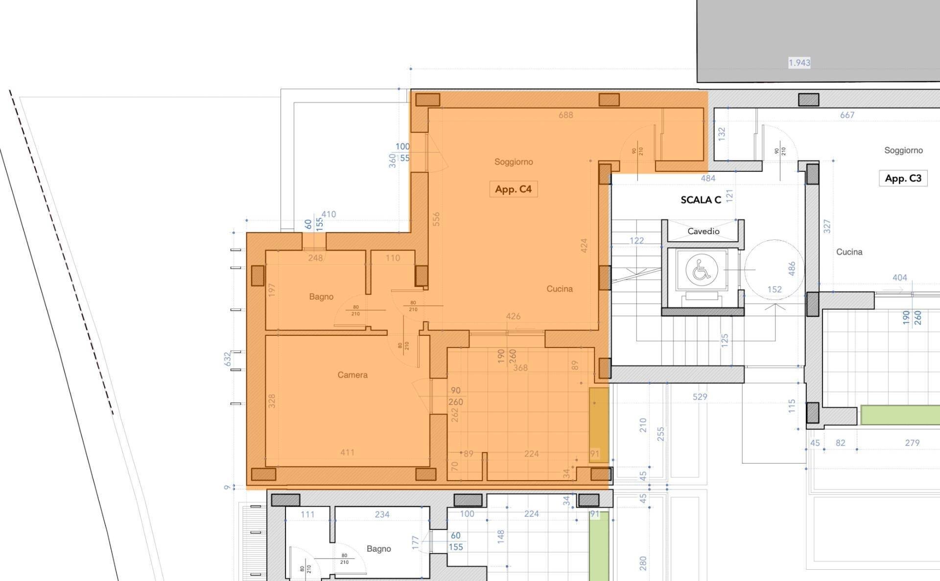 Foto 18 - Two-room apartment Via Formentini
 
1, San Benedetto del Tronto - floor plans 1