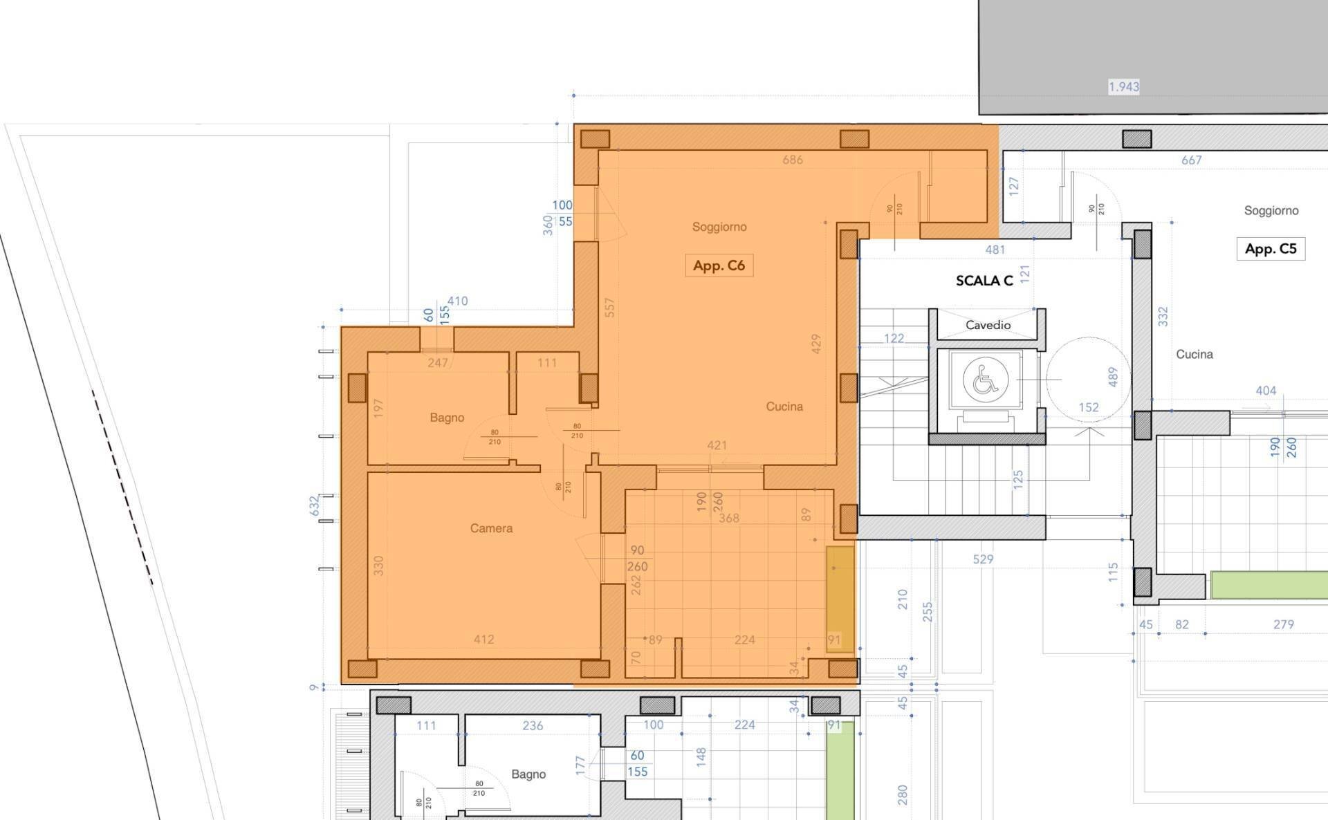 Foto 32 - Two-room apartment Via Formentini
 
1, San Benedetto del Tronto - floor plans 1