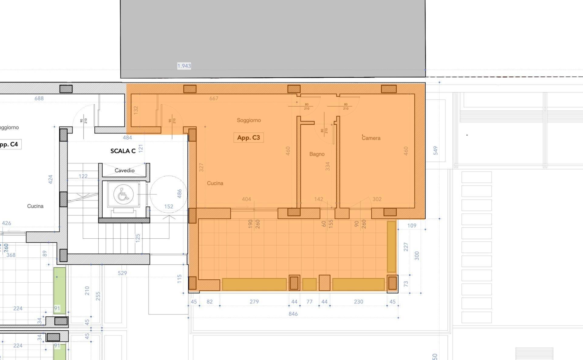 Foto 29 - Two-room apartment Via Formentini
 
1, San Benedetto del Tronto - floor plans 1