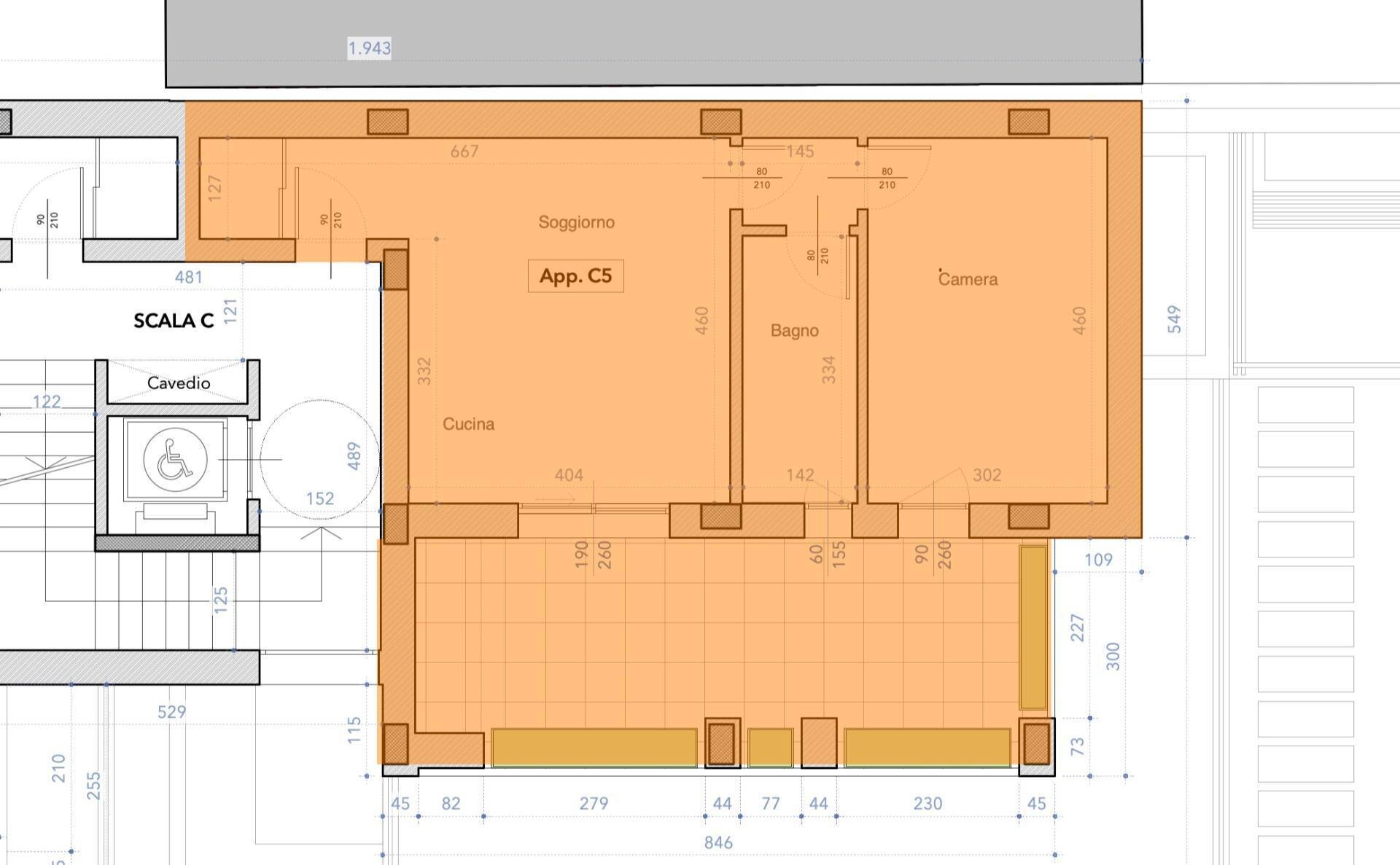Foto 33 - Two-room apartment Via Formentini
 
1, San Benedetto del Tronto - floor plans 1