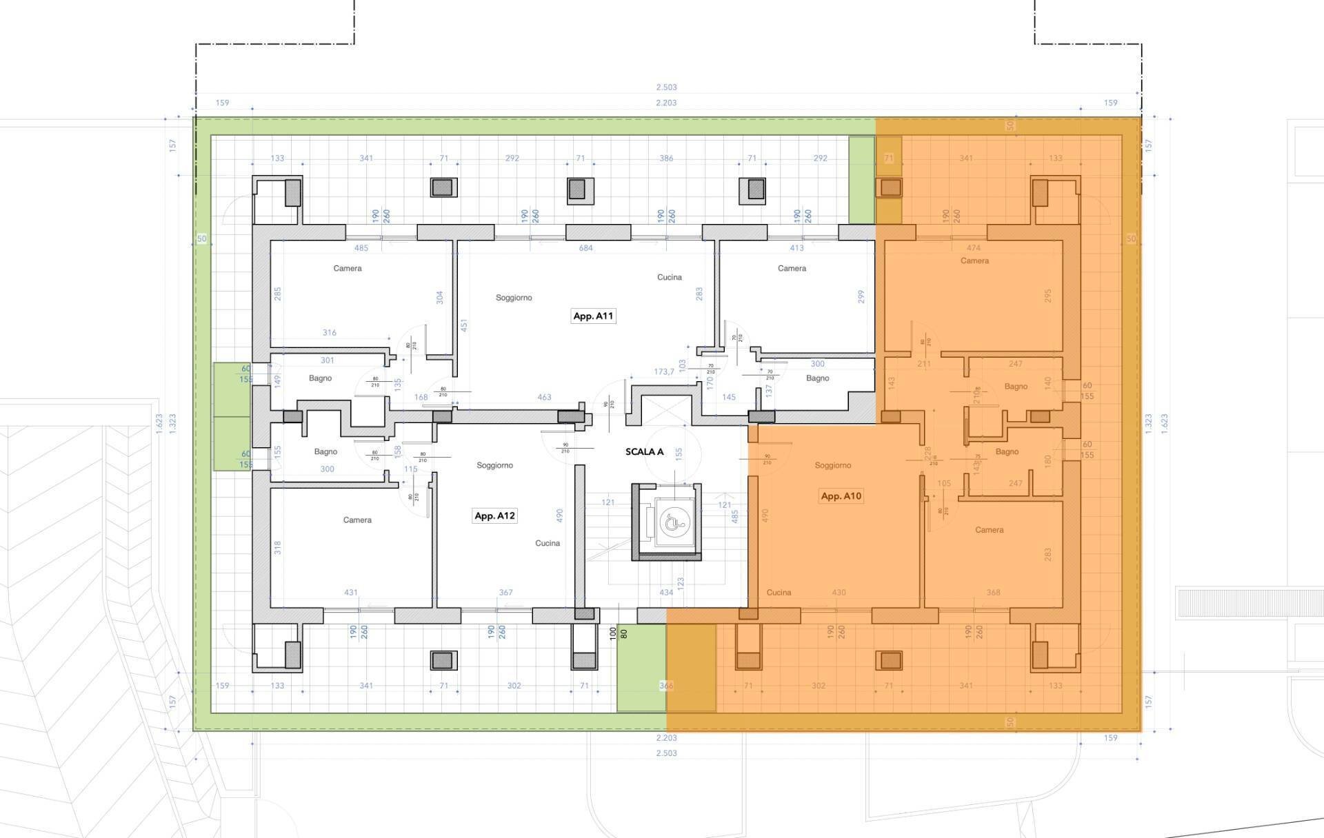 Foto 72 - Three-room apartment Via Formentini
 
1, San Benedetto del Tronto - floor plans 1