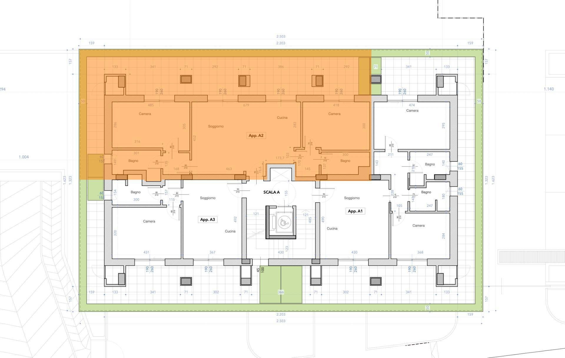 Foto 76 - Three-room apartment Via Formentini
 
1, San Benedetto del Tronto - floor plans 1
