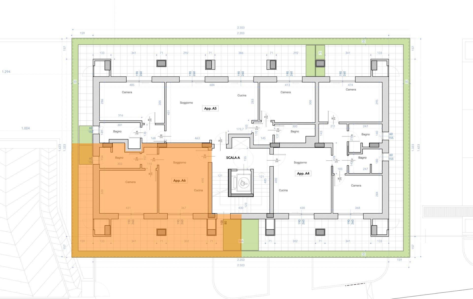 Foto 74 - Two-room apartment Via Formentini
 
1, San Benedetto del Tronto - floor plans 1
