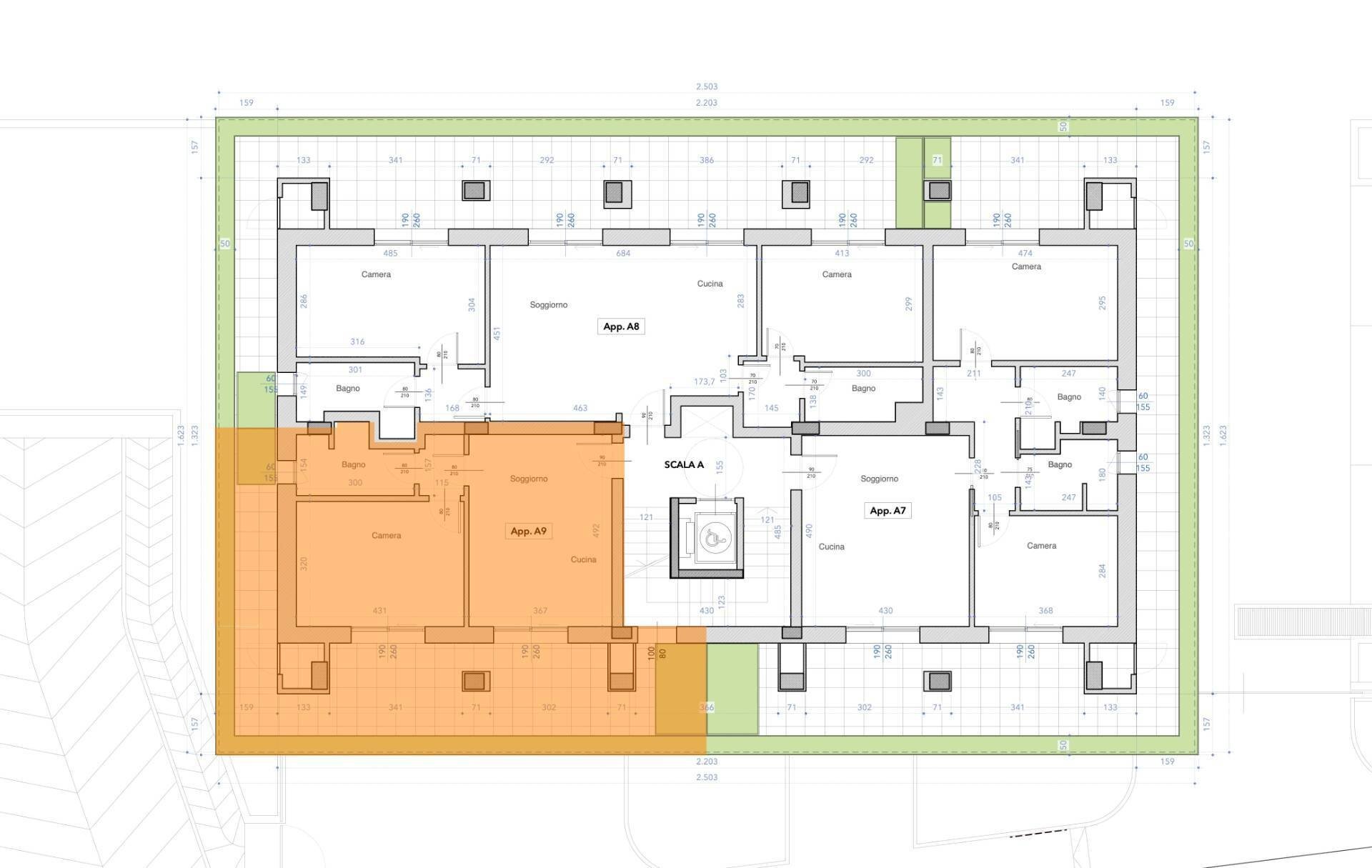 Foto 62 - Bilocale Via Formentini
 
1, San Benedetto del Tronto - planimetria 1