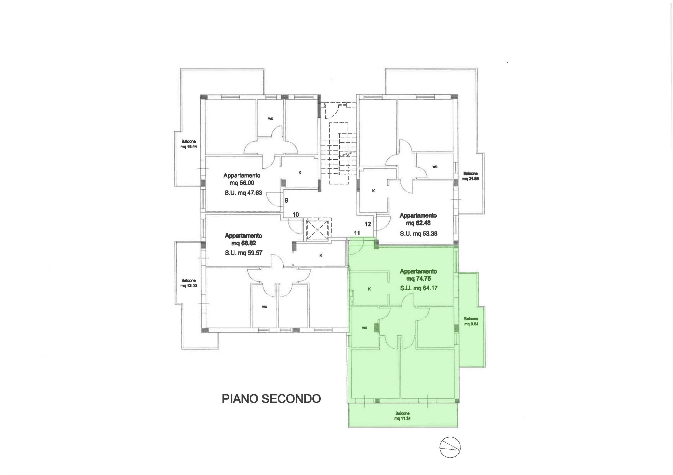 Foto 63 - Apartment Via Emilia
 
12, Alba Adriatica - floor plans 1