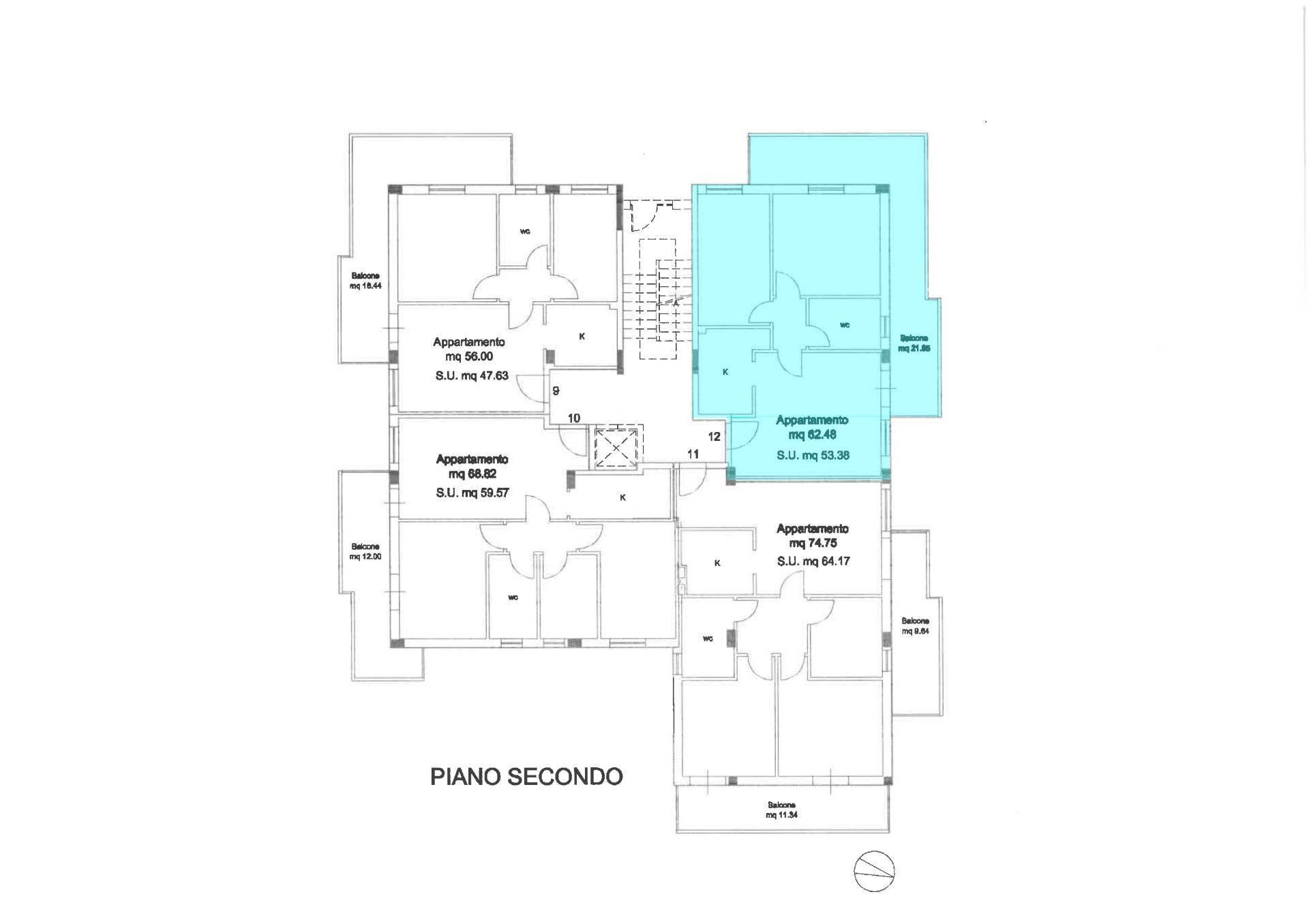 Foto 61 - Quadrilocale Via Emilia
 
12, Alba Adriatica - planimetria 1