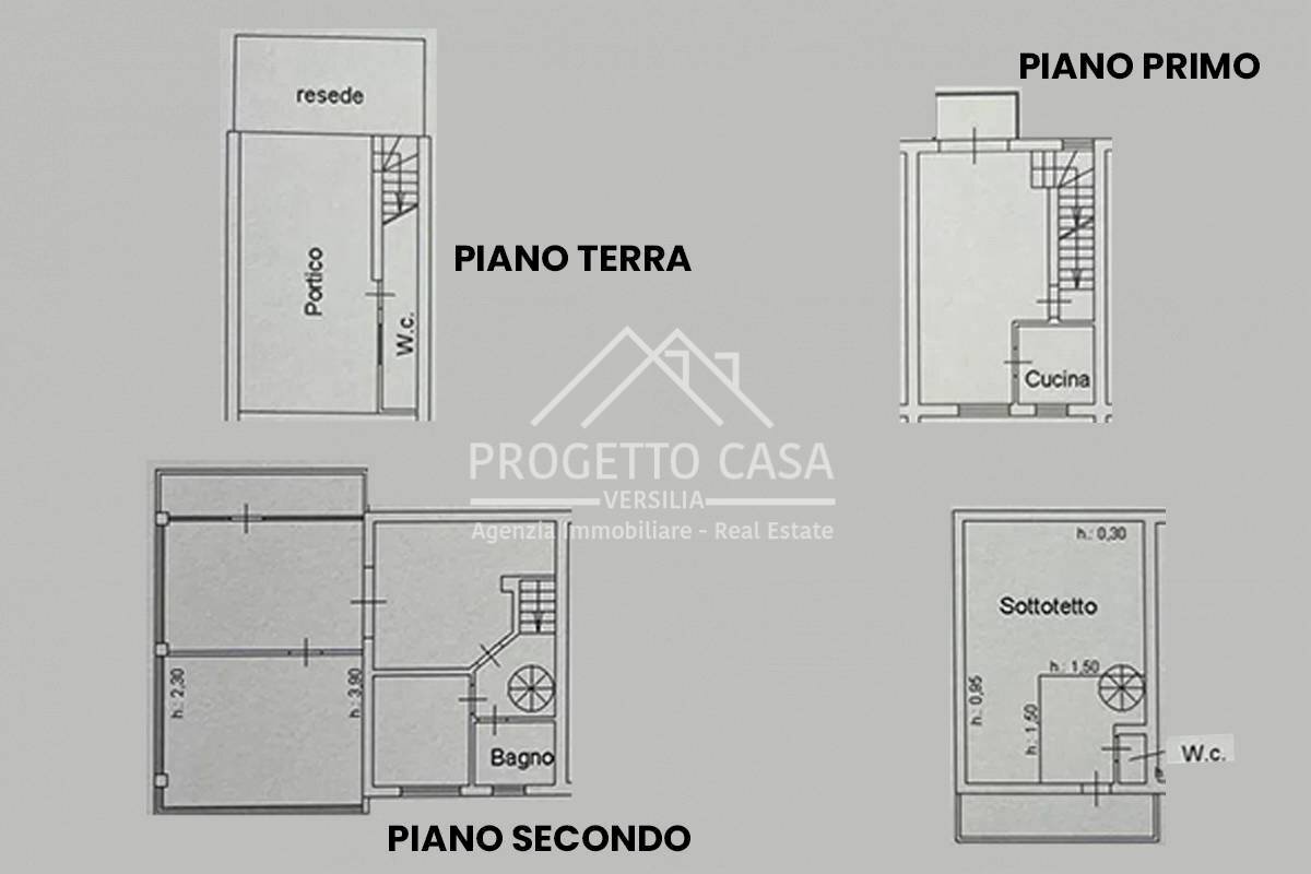 Foto 42 - Independent house VIA PASCOLI, Viareggio - floor plans 1