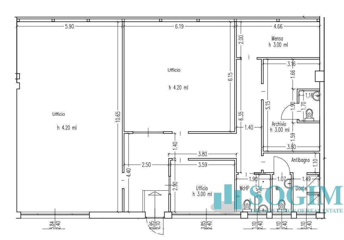 Foto 24 - Ufficio Rozzano - planimetria 1