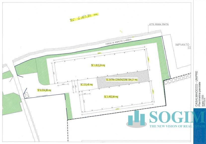 Foto 16 - Terreno edificabile Via delle Guardie
 
snc, Casalmaiocco - planimetria 1