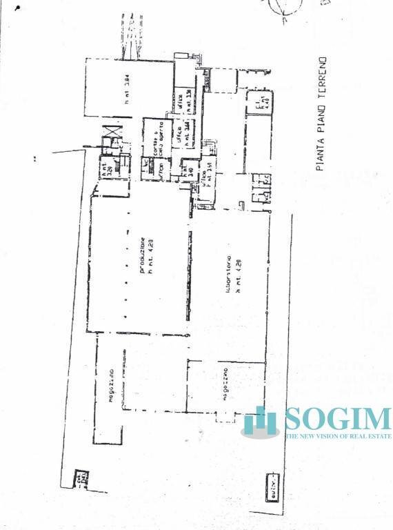 planimetria - Capannone via cesare battisti, Golasecca - planimetria 1