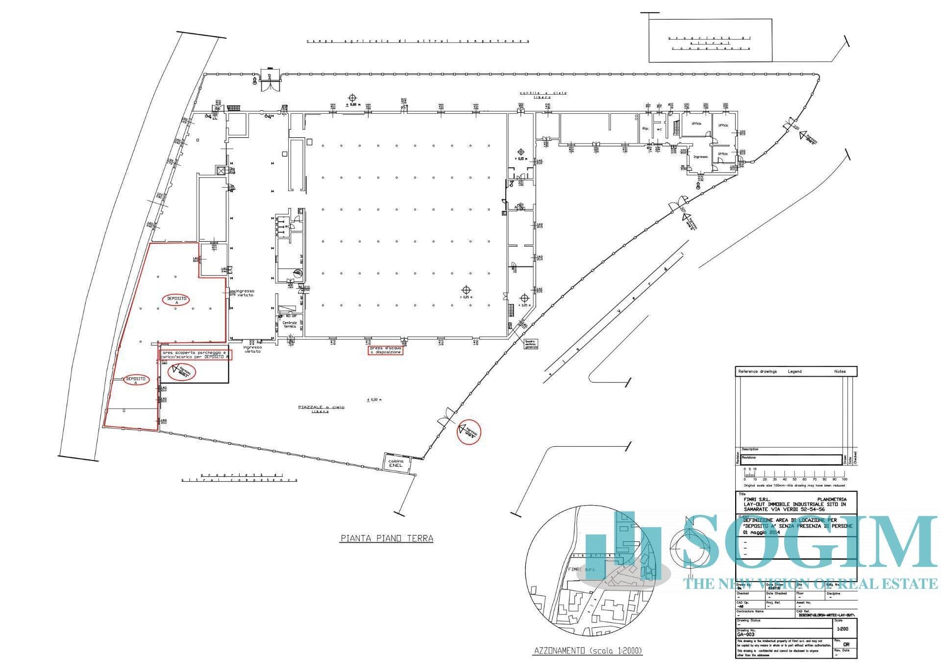 Foto 34 - Capannone via Verdi, Samarate - planimetria 1