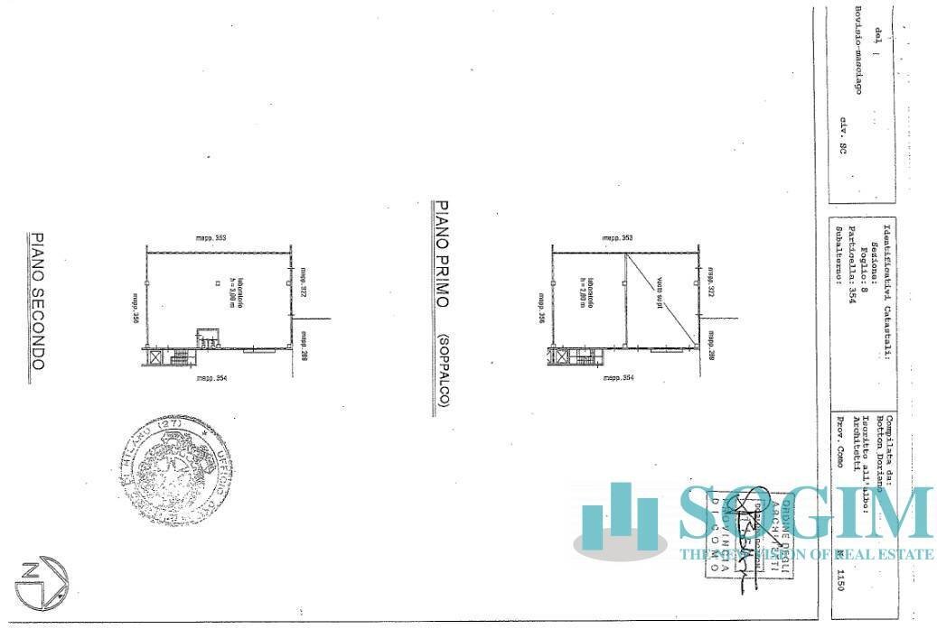 planimetria piano ammezzato e secondo - Capannone via Brughetti
 
9/h, Bovisio-Masciago - planimetria 1