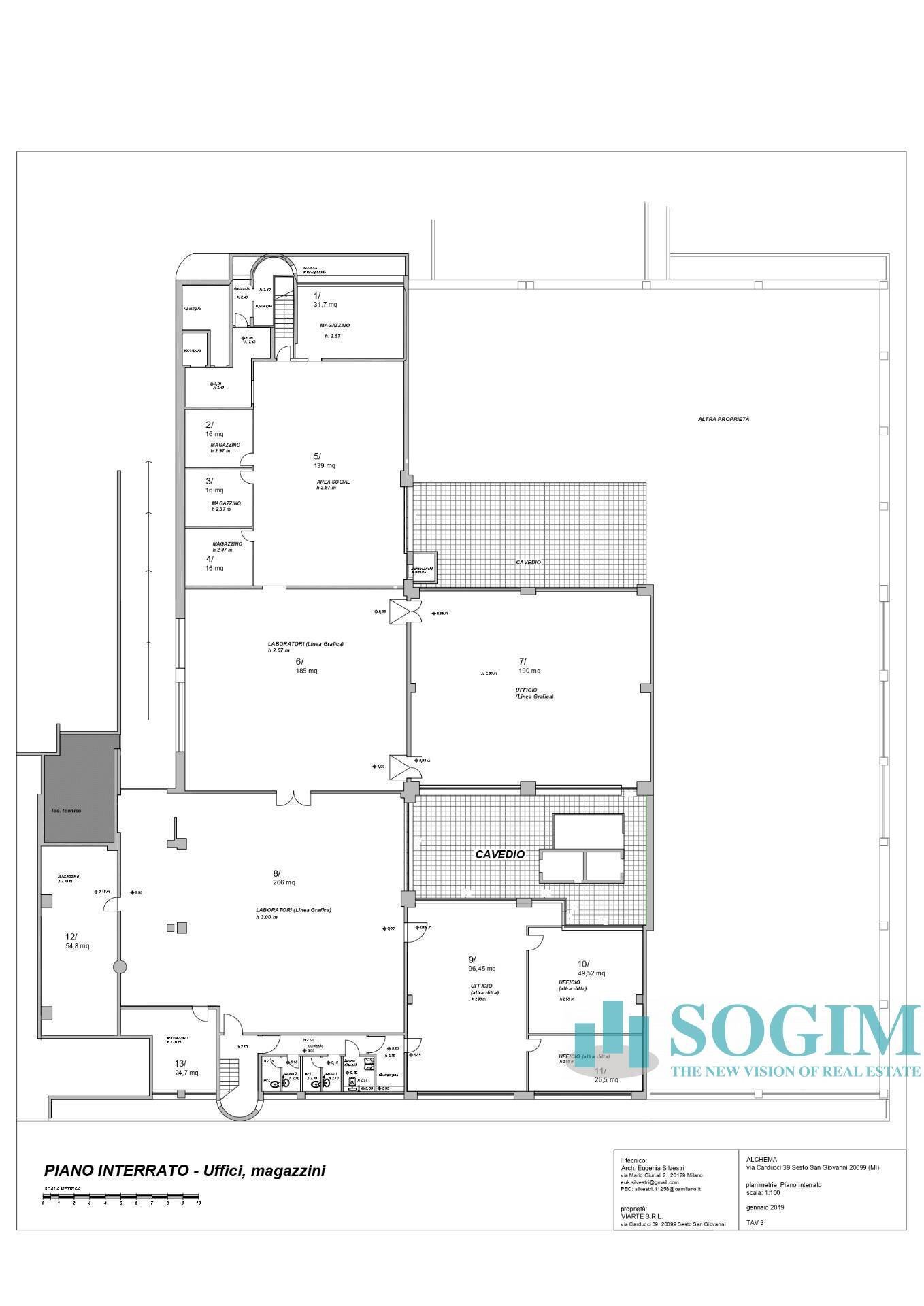 Foto 22 - Capannone carducci, Sesto San Giovanni - planimetria 1