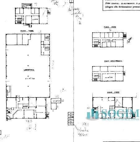 planimetria - Capannone Via Oriana Fallaci, Cornate d'Adda - planimetria 1