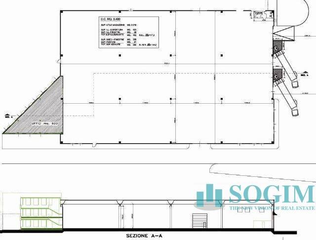 Foto 12 - Capannone Settala - planimetria 1