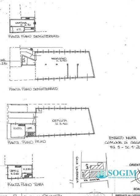 Foto 14 - Capannone Viale Lombardia
 
50, Gallarate - planimetria 1