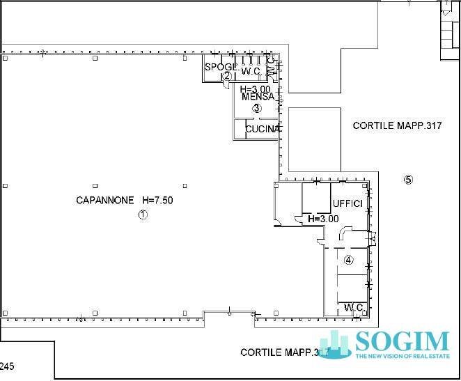 Foto 20 - Capannone viale europa, Brugherio - planimetria 1