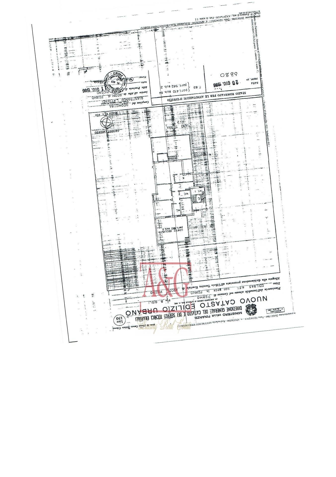 Foto 43 - Villa CONTRADA BORE DI TENNA
 
1, Fermo - planimetria 1