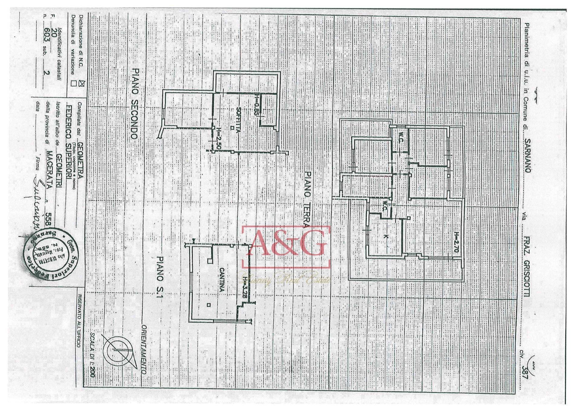 Foto 27 - Appartamento Sarnano - planimetria 1