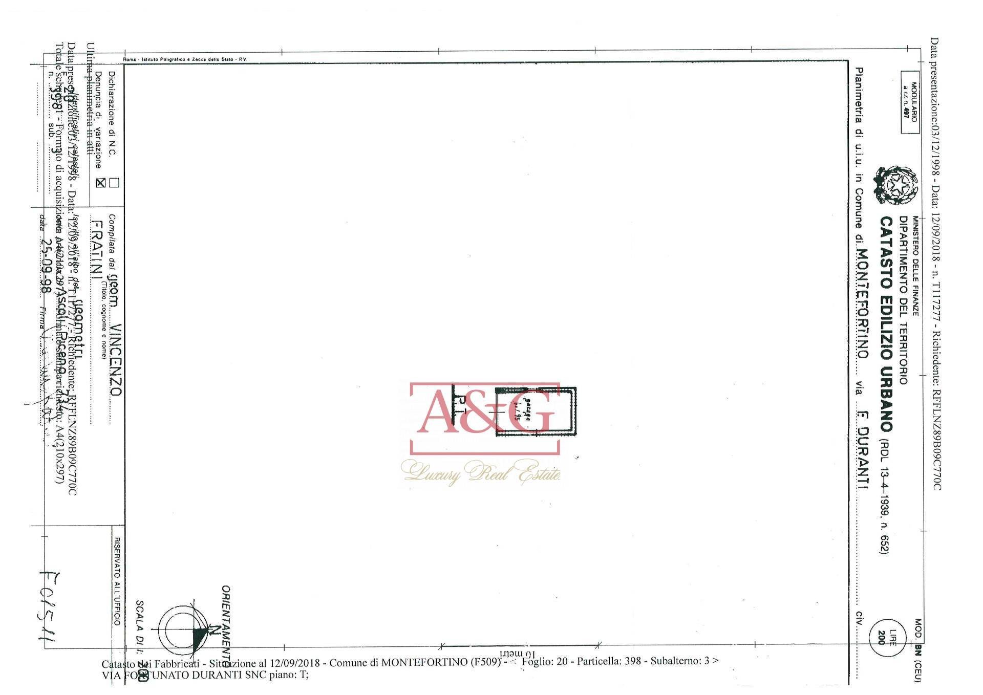 Foto 31 - Casa indipendente via f. durante, Montefortino - planimetria 1