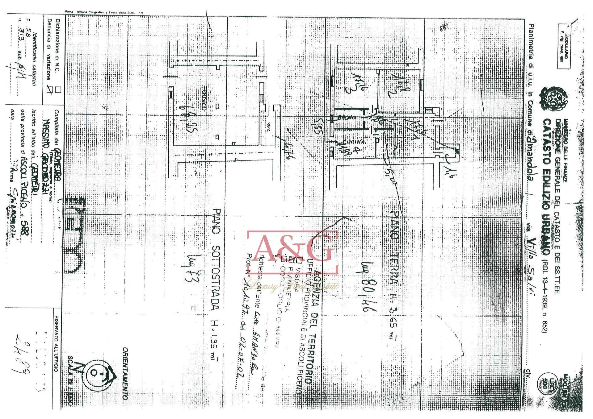 Foto 22 - Appartamento villa salvi, Amandola - planimetria 1