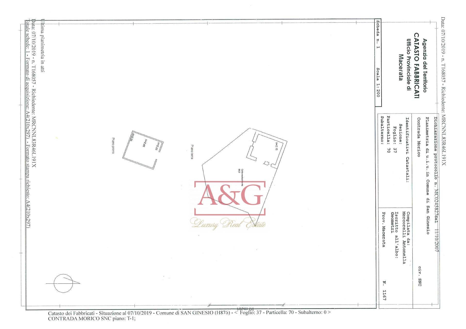 Foto 38 - Casa indipendente frazione morico
 
15, San Ginesio - planimetria 1