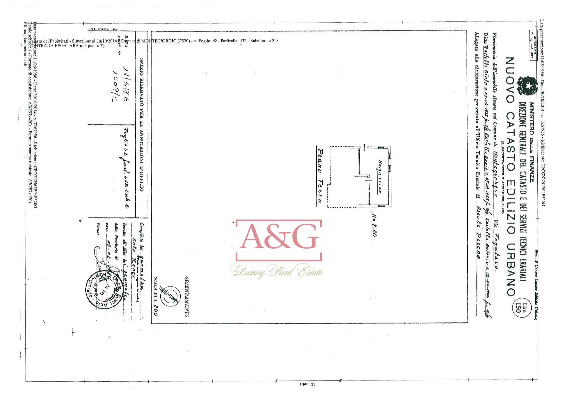 Foto 57 - Villa contrada fegatara, Montegiorgio - planimetria 1