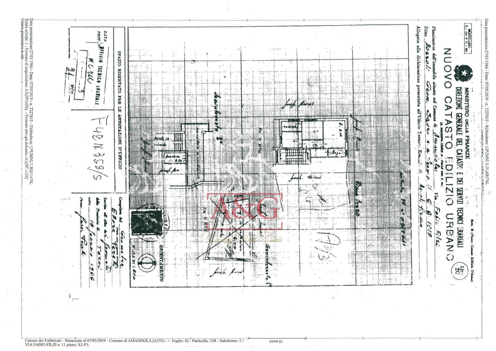 Foto 23 - Appartamento via Fabio Filzi, Amandola - planimetria 1