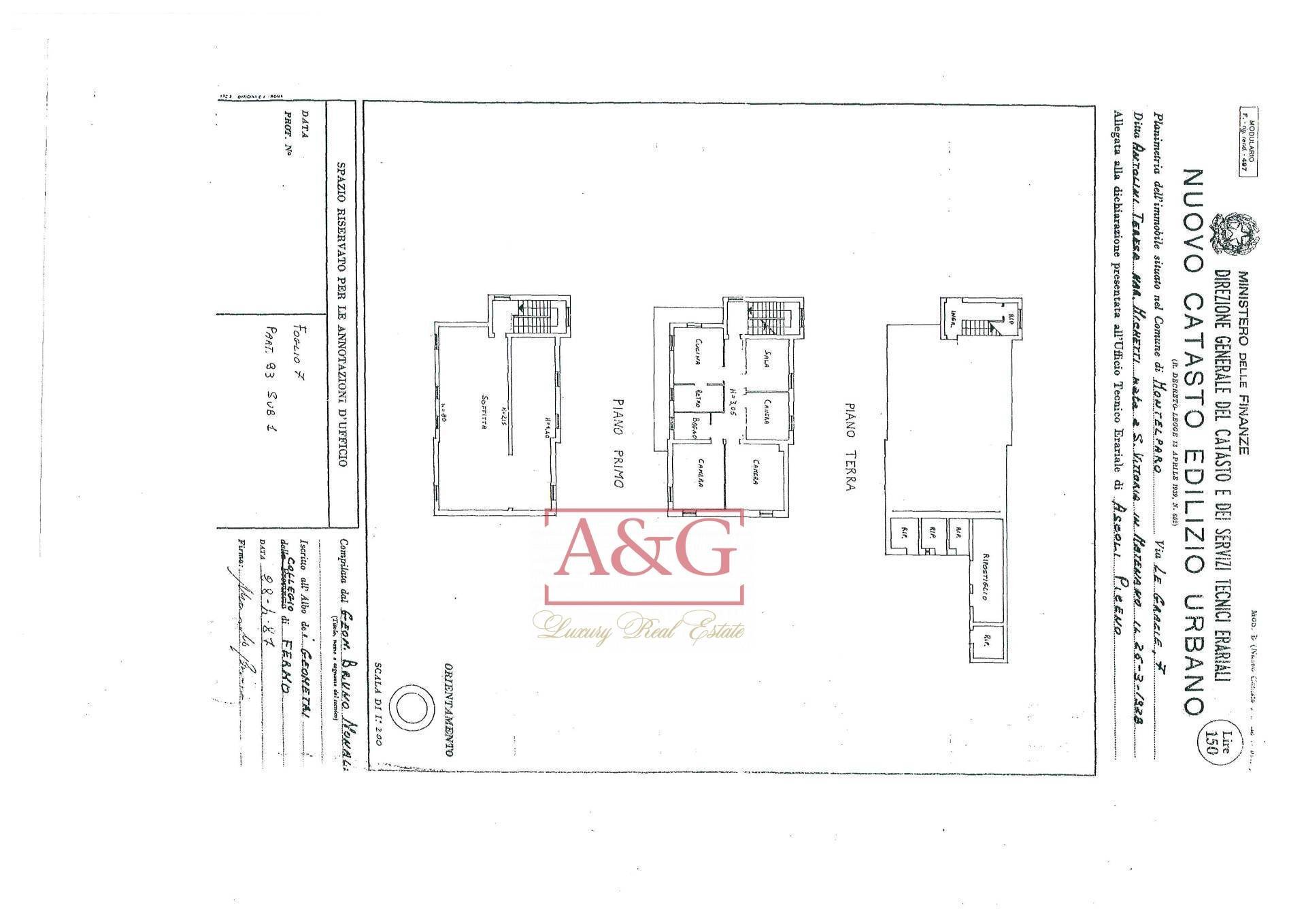 Foto 33 - Casa indipendente Contrada Le Grazie
 
1, Montelparo - planimetria 1