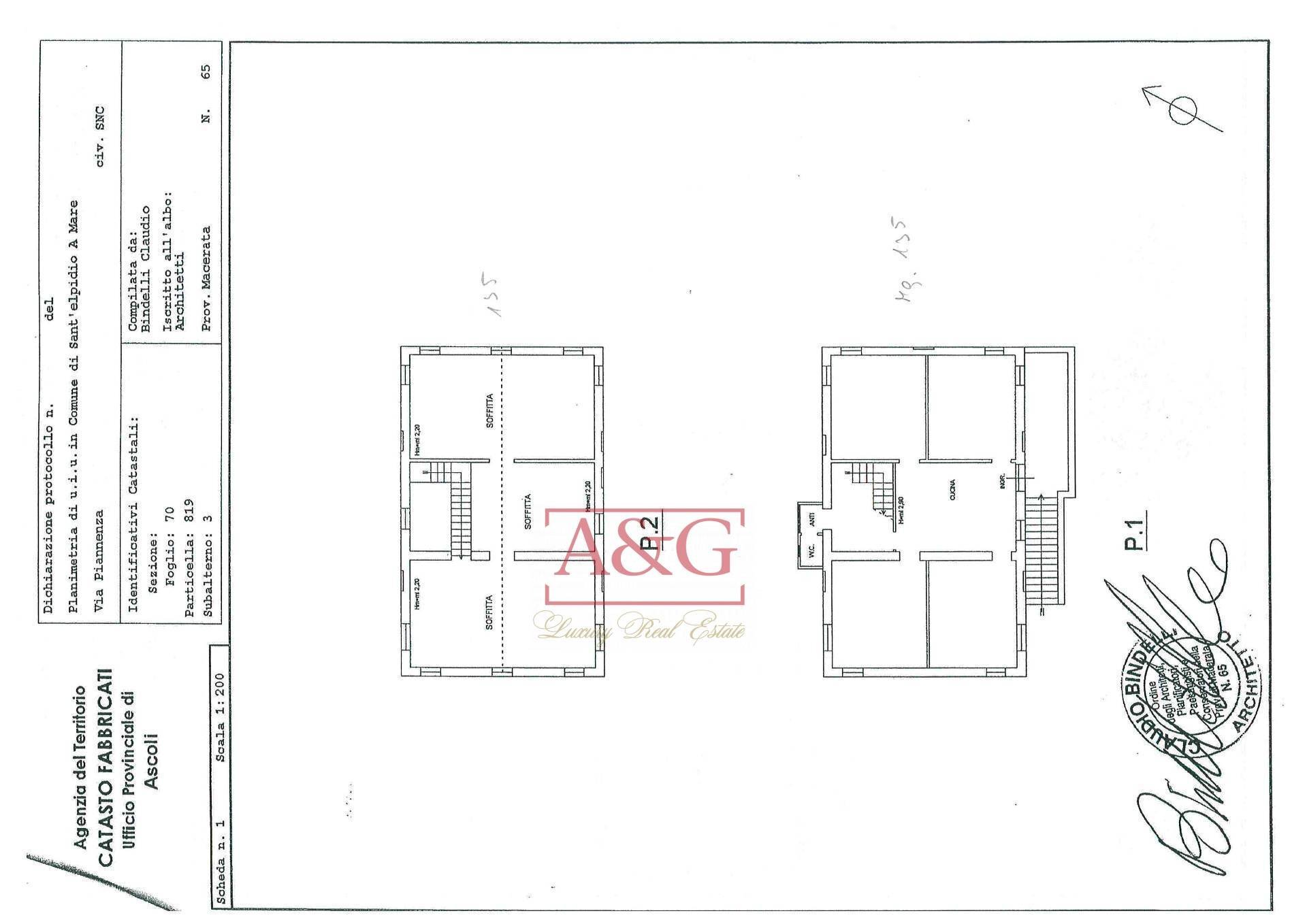 Foto 37 - Rustico Strada Piannenza, Sant'Elpidio a Mare - planimetria 1