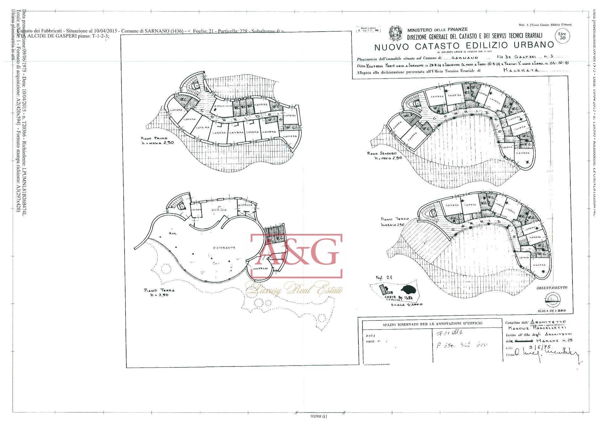 Foto 31 - Hotel VIA ALCIDE DE GASPERI, Sarnano - floor plans 1