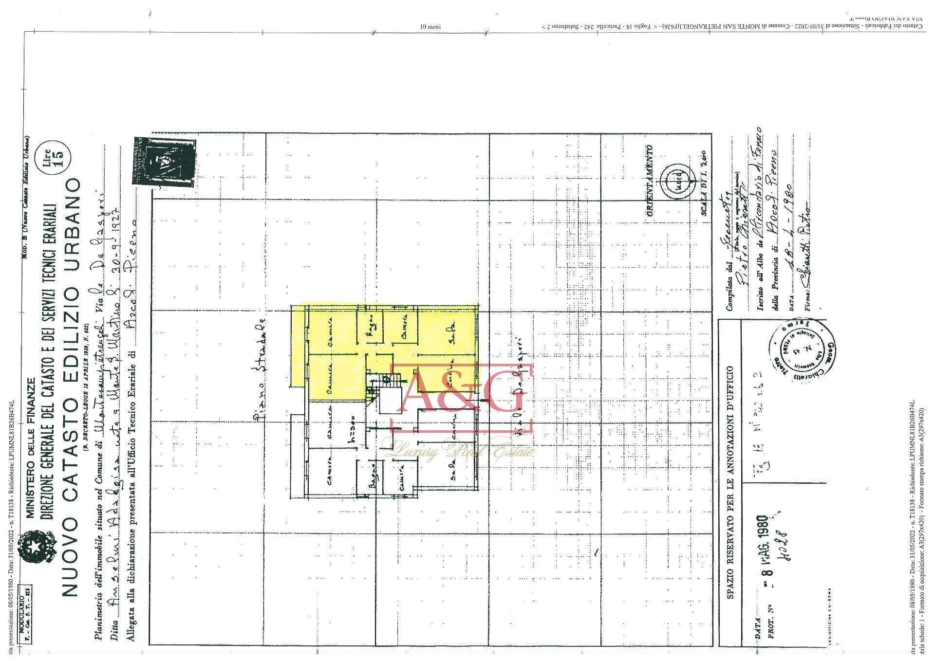 Foto 15 - Appartamento Via San Biagio, Monte San Pietrangeli - planimetria 1