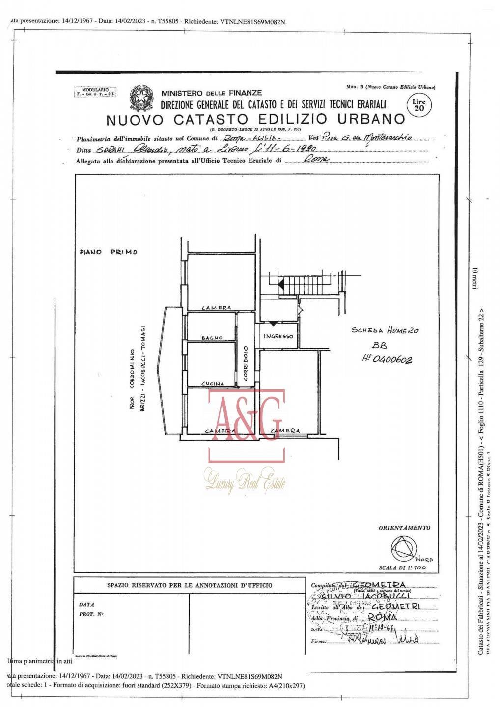 Foto 19 - Apartment Via Giovanni Da Pian Del Carpine
 
5, Roma - floor plans 1