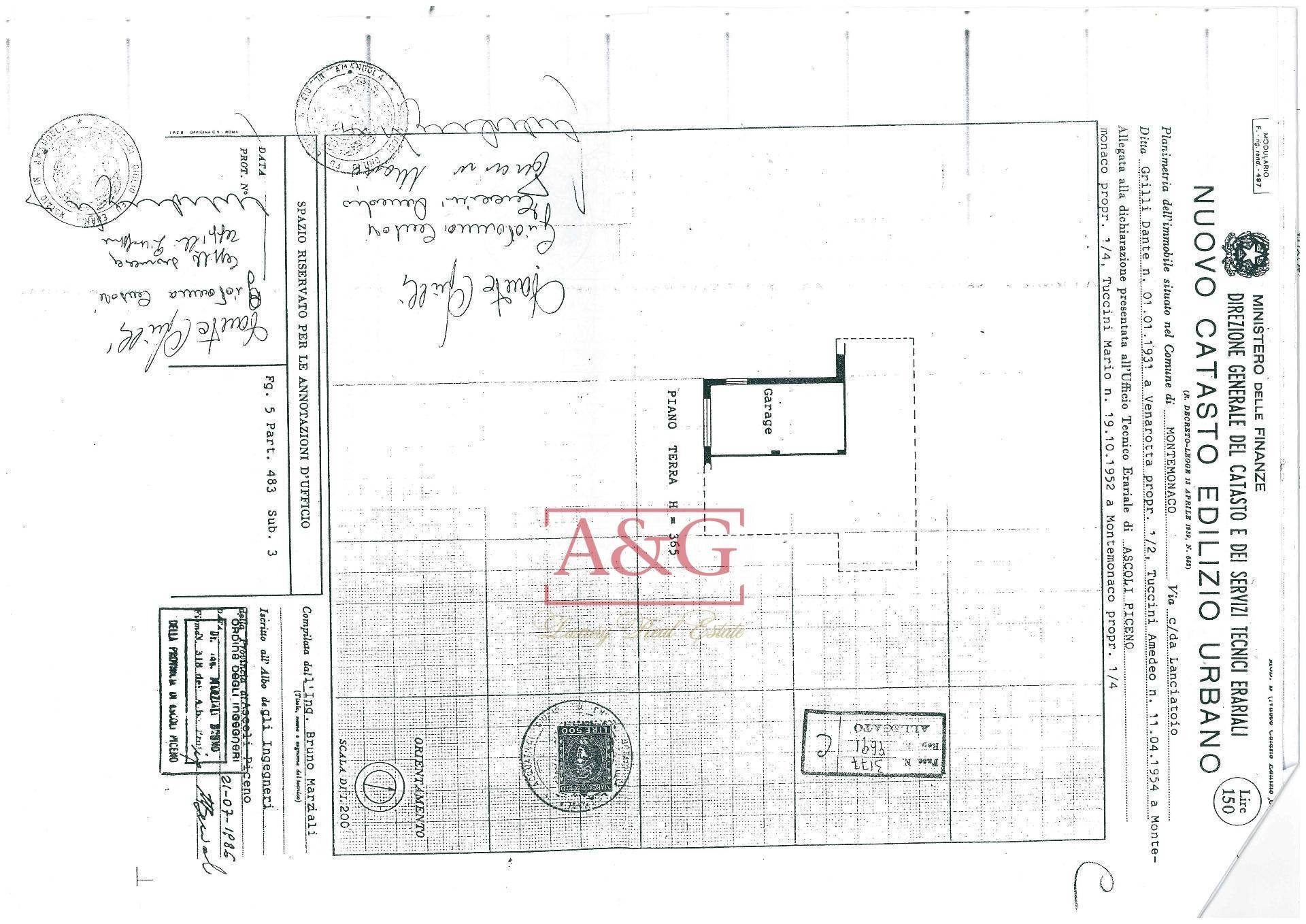 Foto 23 - Appartamento Località Lanciatoio
 
12, Montemonaco - planimetria 1