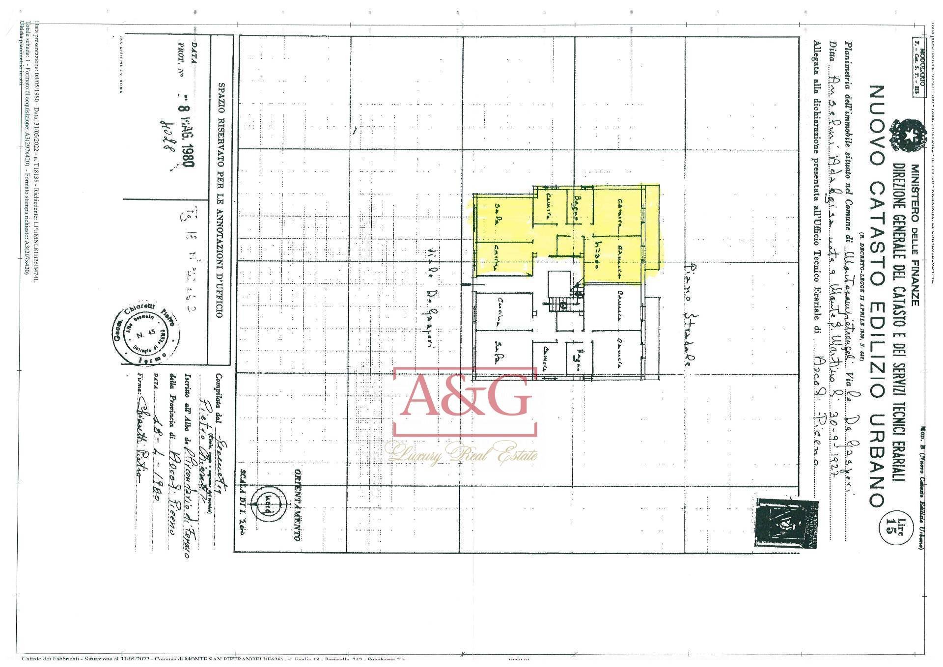 Foto 10 - Appartamento Via San Biagio, Monte San Pietrangeli - planimetria 1