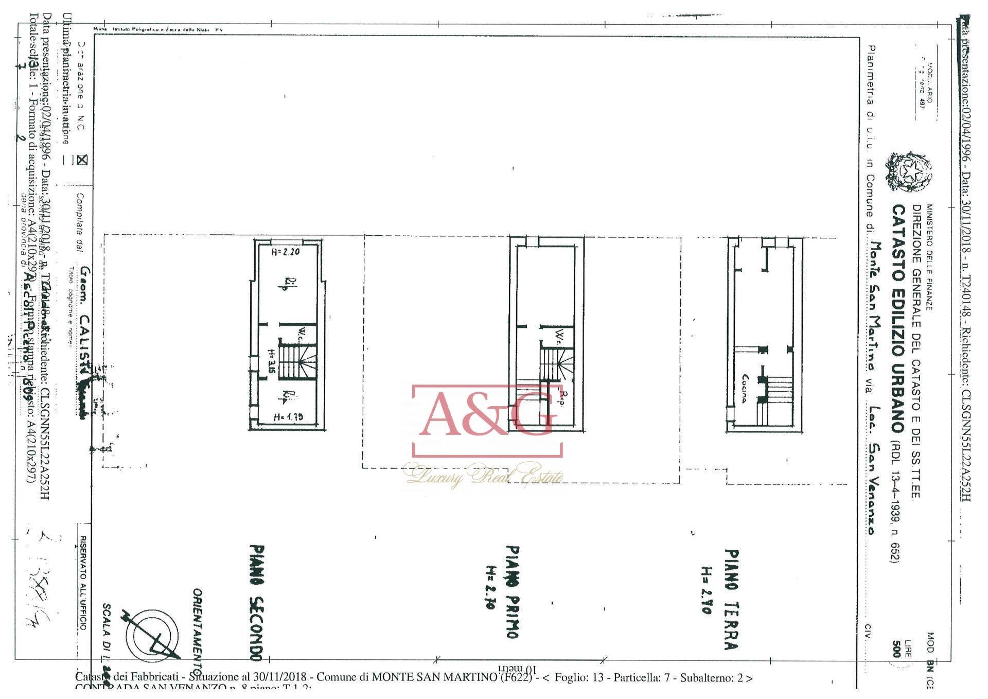 Foto 33 - Casa indipendente Contrada San Venanzo
 
8, Monte San Martino - planimetria 1