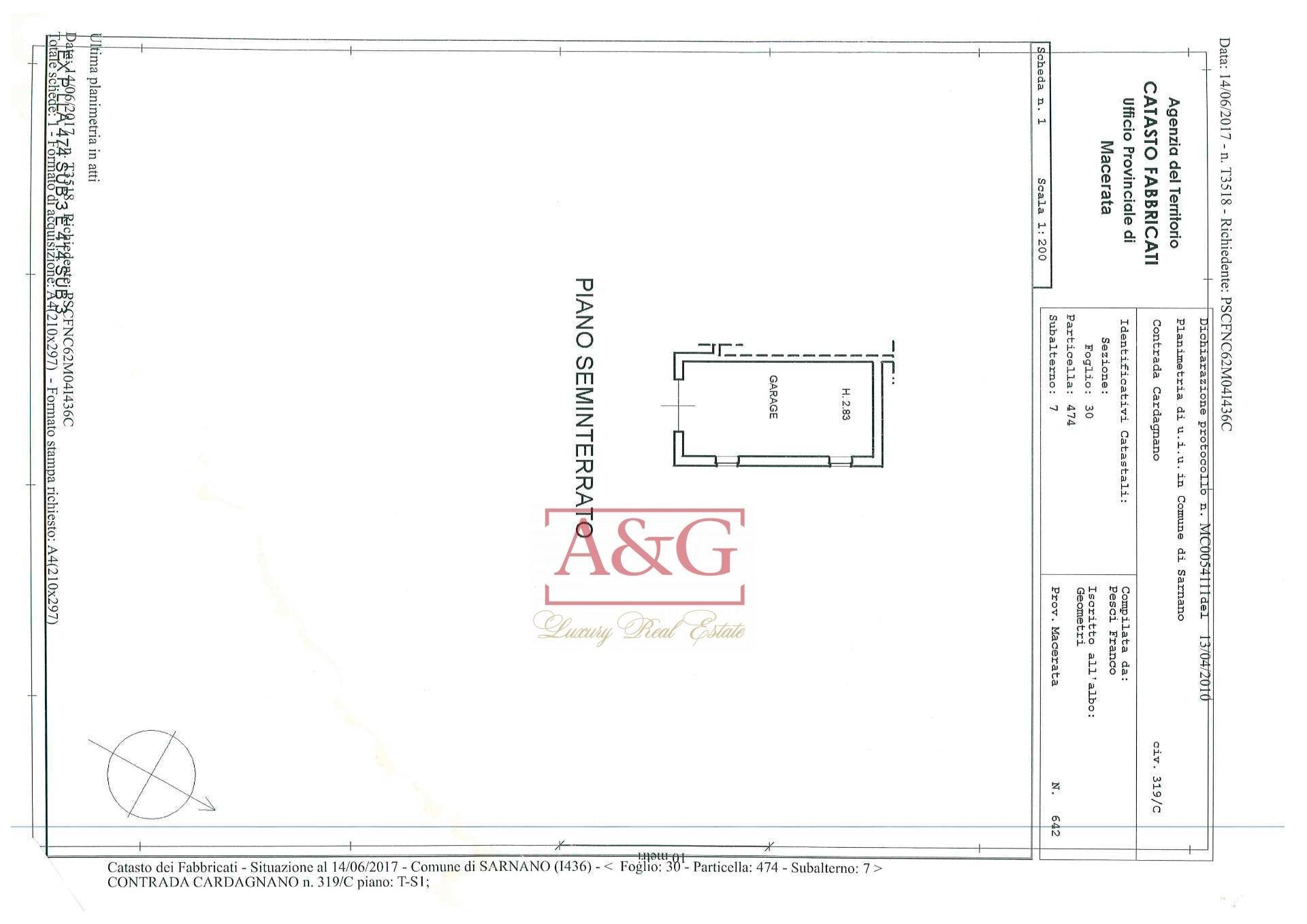 Foto 40 - Independent house Contrada Cardagnano
 
319/C, Sarnano - floor plans 1