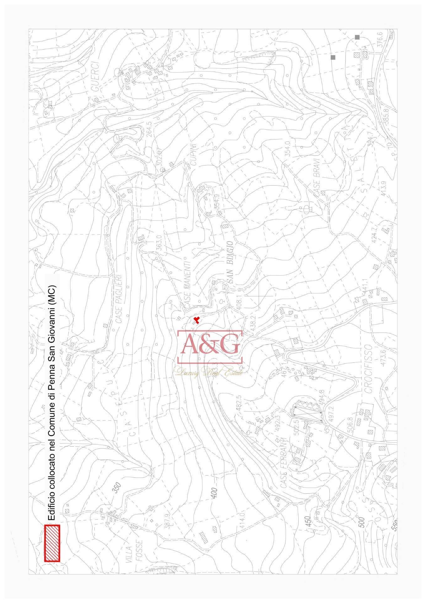 Foto 38 - Rustico Contrada Saan Biagio
 
328, Penna San Giovanni - planimetria 1