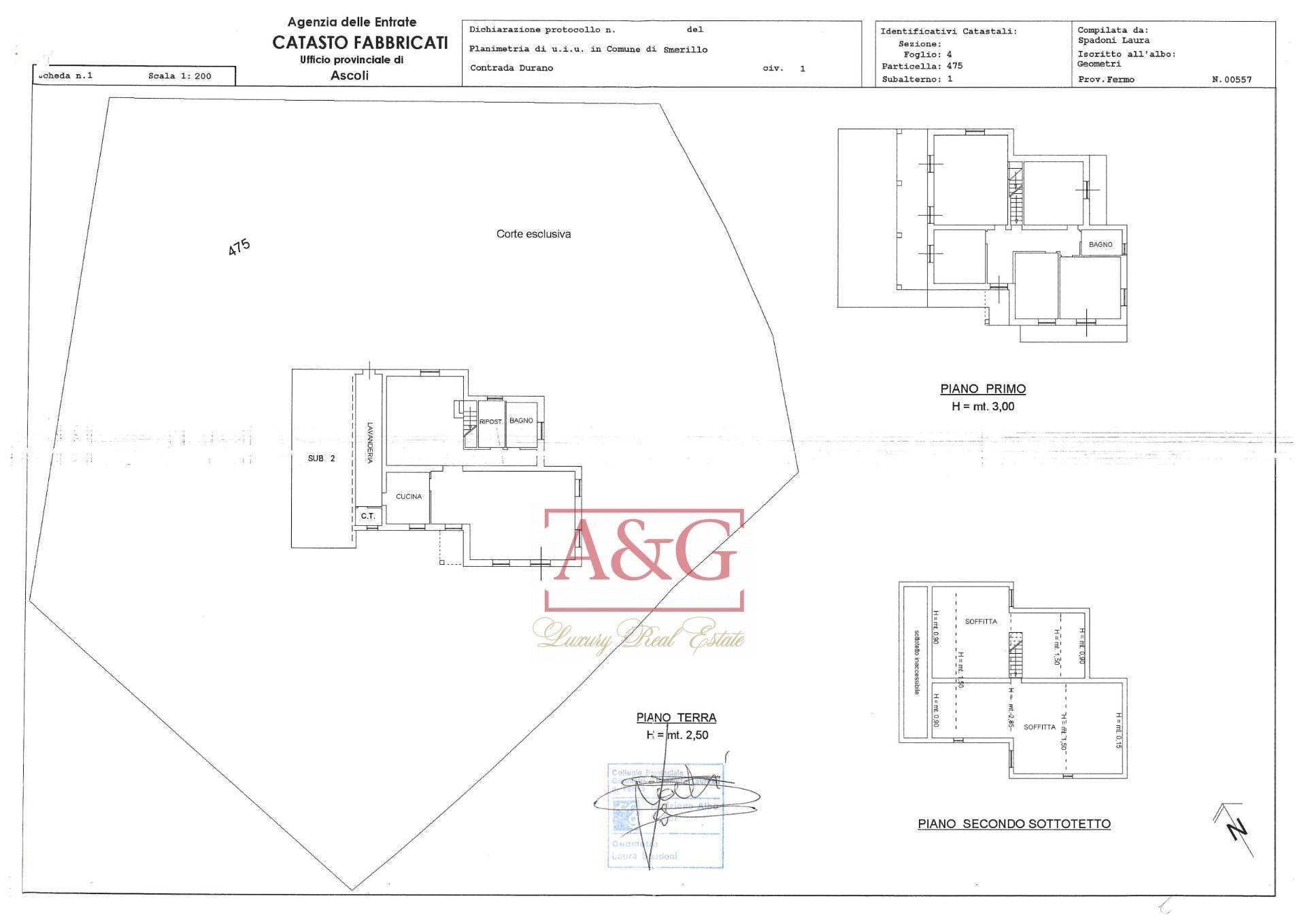 Foto 51 - Villa Via Del Monte
 
10, Smerillo - planimetria 1