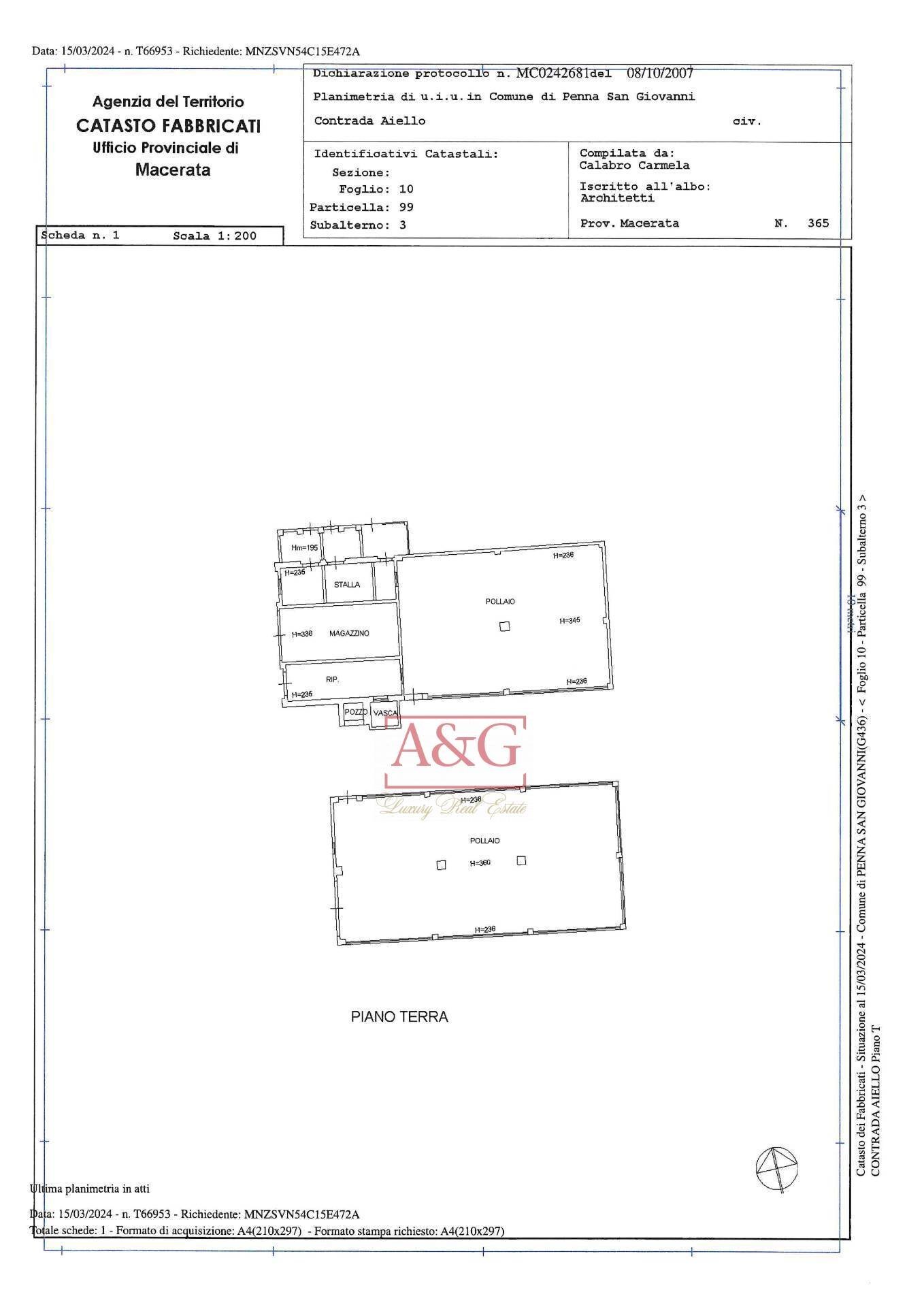 Foto 43 - Independent house Contrada Aiello, Penna San Giovanni - floor plans 1