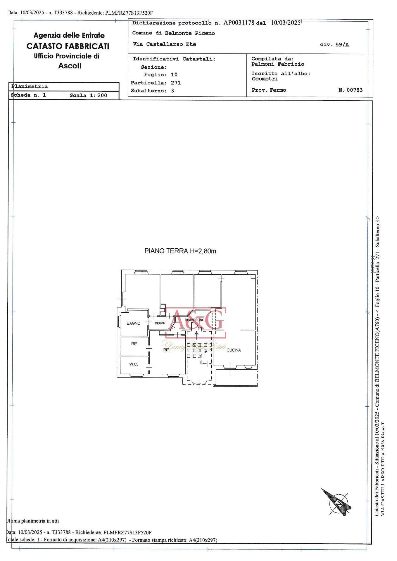 Foto 48 - Apartment Via Castellarso Ete
 
59/A, Belmonte Piceno - floor plans 1