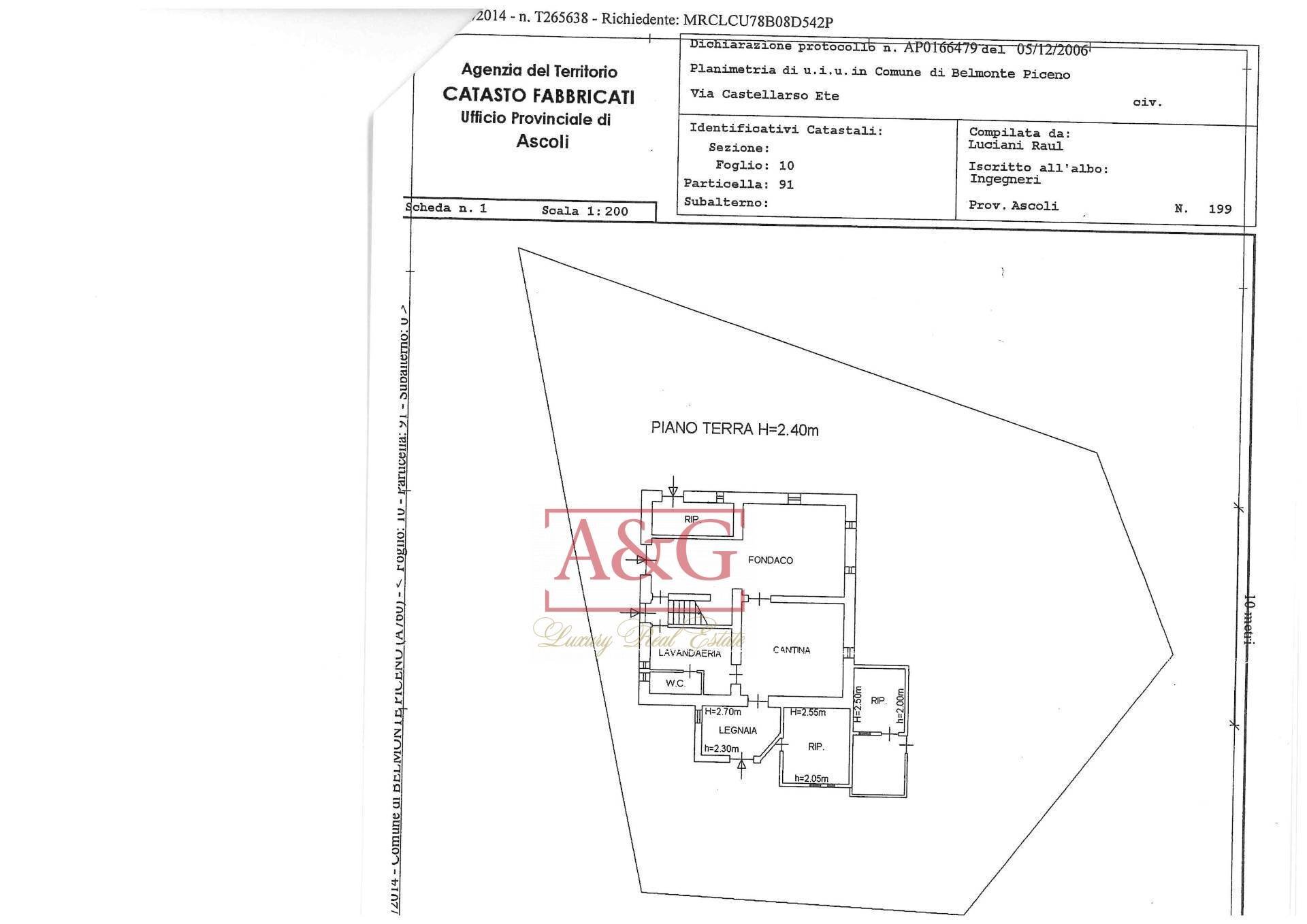Foto 51 - Independent house Via Castellarso Ete
 
59/A, Belmonte Piceno - floor plans 1