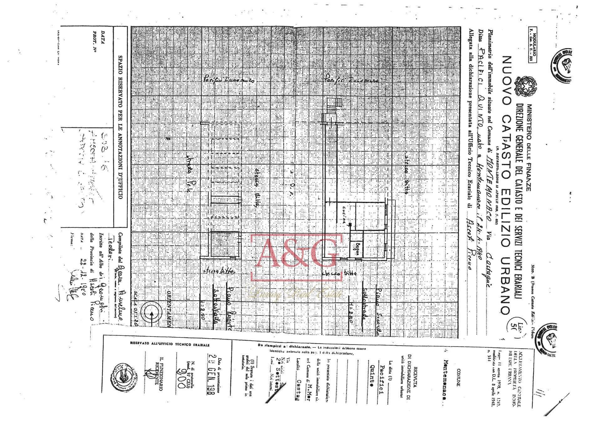 Foto 23 - Quadrilocale Via Don Settimio Vallorani, Montemonaco - planimetria 1
