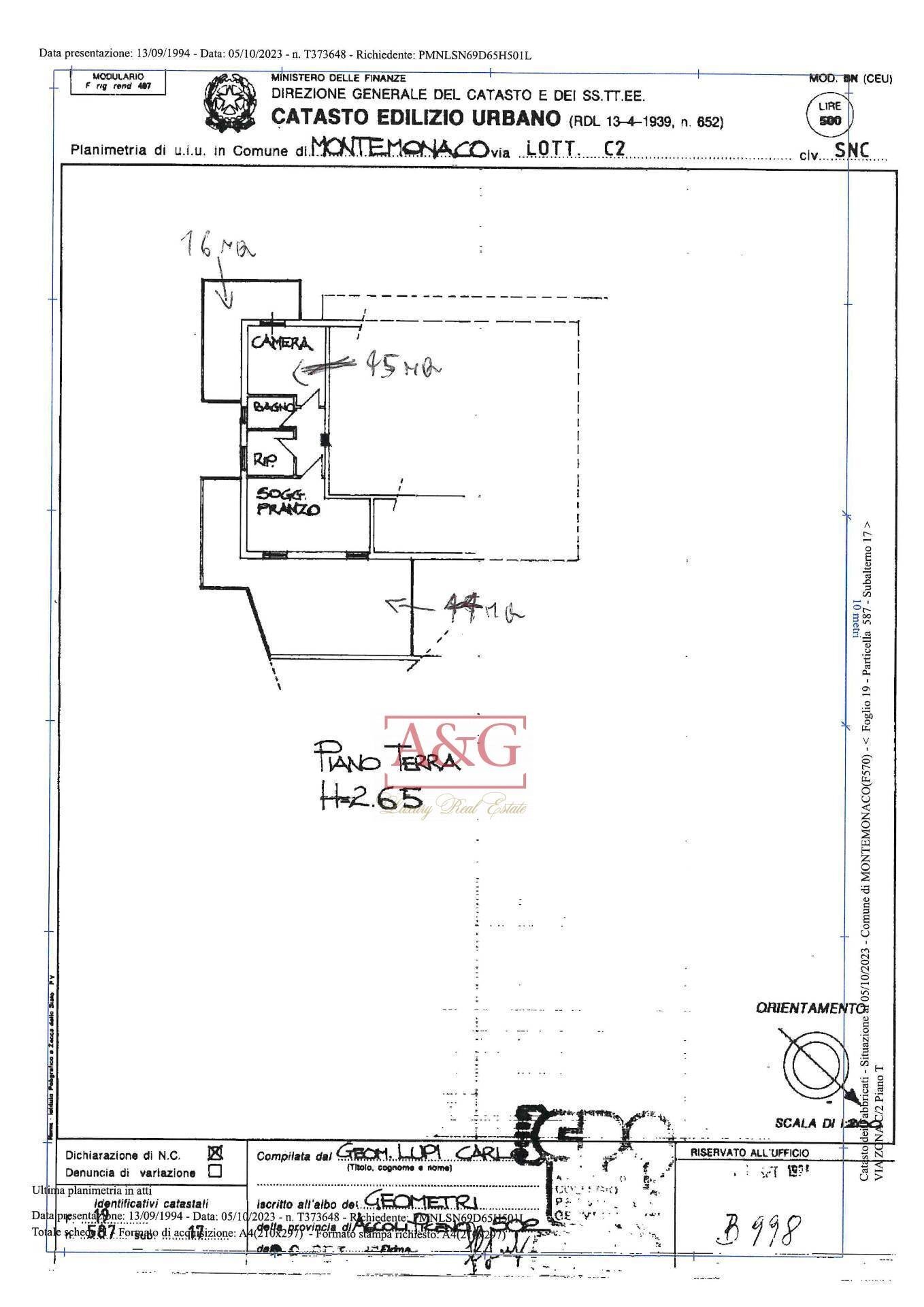 Foto 25 - Trilocale Via Zona C Due
 
2, Montemonaco - planimetria 1
