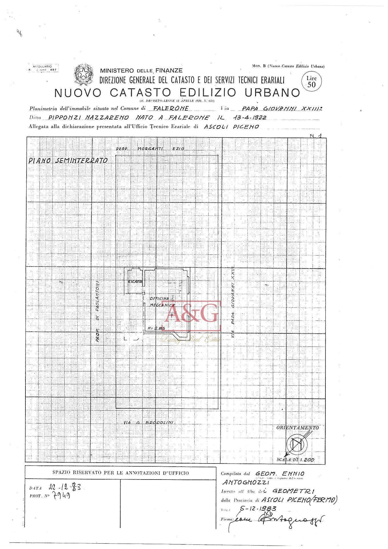 Foto 17 - Appartamento Strada Falerienze a Valle
 
44, Falerone - planimetria 1